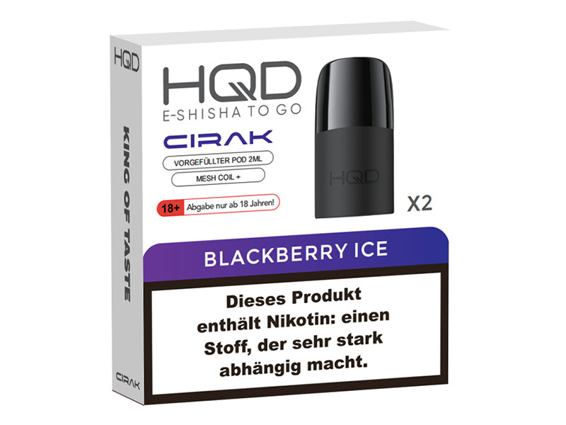 HQD Cirak Pod - Blackberry Ice HD SHISHA SHOP HQD Cirak Pod - Blackberry Ice HD SHISHA SHOP